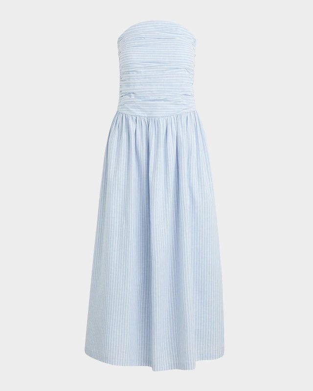 The Reina Strapless Maxi Dress